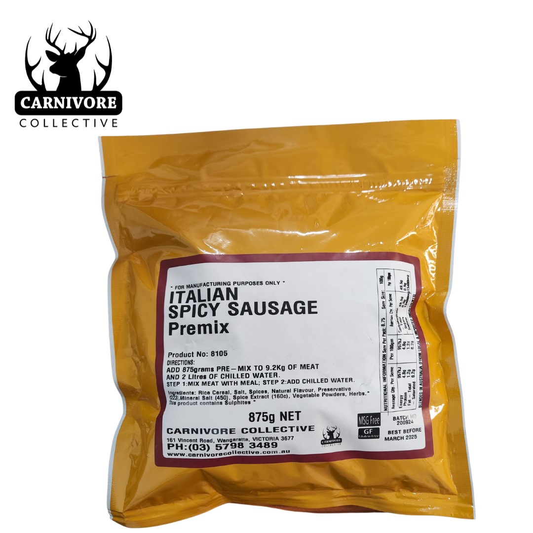 Carnivore Collective 875gms Italian Spicy Sausage Seasoning - Gluten Free